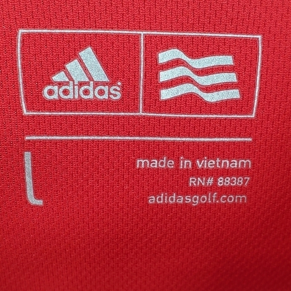 NWT Adidas red polo Large - Picture 8 of 16
